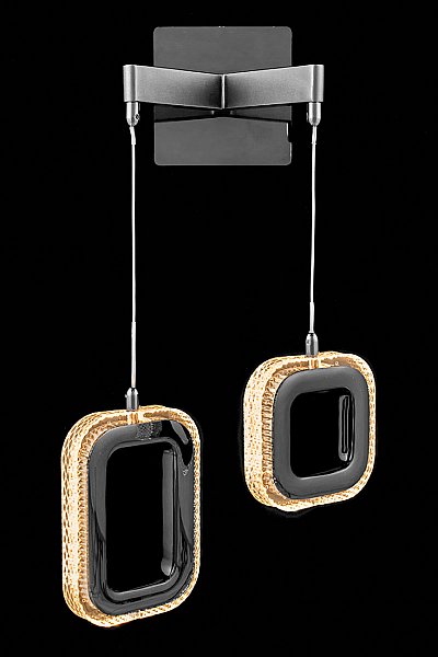 Настенное бра LEON Theona LE7701/2W Grey/Black Chrome