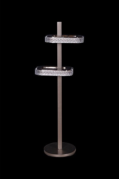 Настольная лампа LEON Theona LE7701/2T Grey/Black Chrome