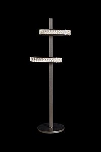 Настольная лампа LEON Theona LE7701/2T Grey/Black Chrome