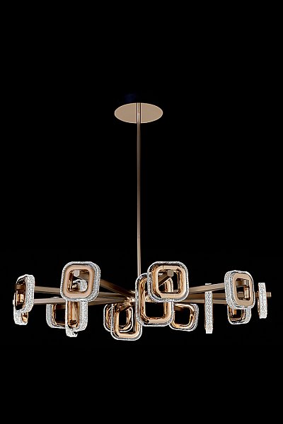 Люстра на штанге LEON Theona LE7701/15 Grey/Gold