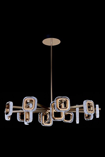 Люстра на штанге LEON Theona LE7701/15 Grey/Gold