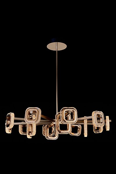 Люстра на штанге LEON Theona LE7701/15 Grey/Gold