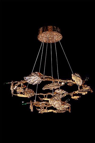 Подвесная люстра LEON Olivia LE3037/800-2K GD