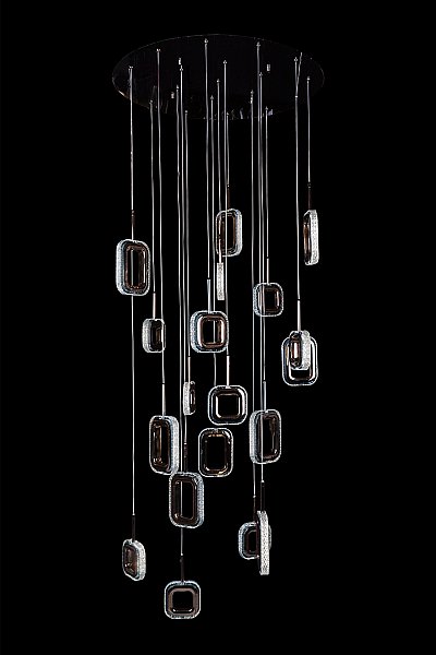 Люстра каскадная LEON Theona LE7701/19 Black Chrome