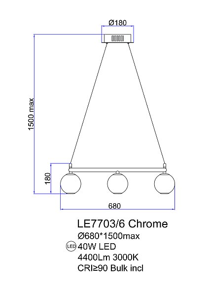 Подвесная люстра LEON Aurore LE7703/6 Gold