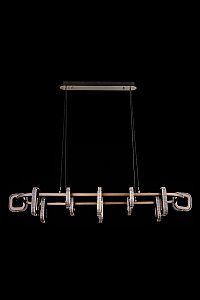 Подвесная люстра LEON Theona LE7701/12L Grey/Black Chrome