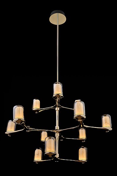 Люстра на штанге LEON Barbara LE7908/3+6+3 Gold