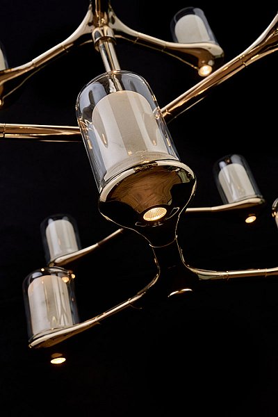 Люстра на штанге LEON Barbara LE7908/3+6+3 Gold