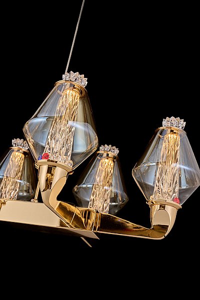 Подвесная люстра LEON Camille LE3056/1200L GD