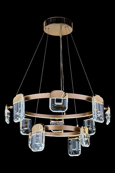Подвесная люстра LEON Natali LE7771/8+4 Gold