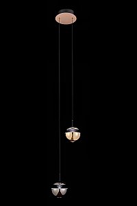 Светильник подвесной LEON Jelly LE7711/2S Gold/Black Chrome
