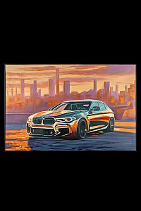 Картина настенная Teona Decor Bmw TD140