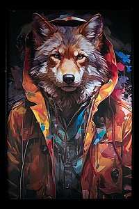 Картина настенная Teona Decor Wolf TD186