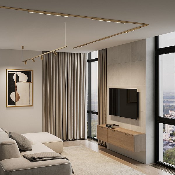 Шинопровод Line Magnetic Elektrostandard Brass Line Шинопровод накладной (латунь) (2м) 85227/00