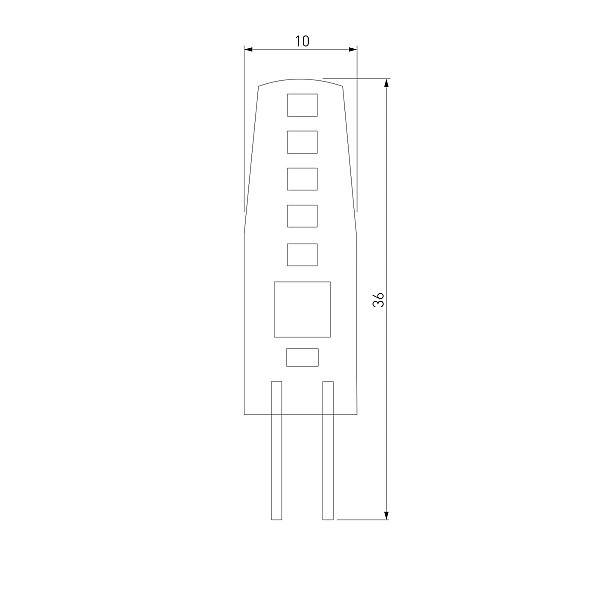 Светодиодная лампочка G4 LED Elektrostandard G4 LED 3W 12V 360° 3300K (BLG411)