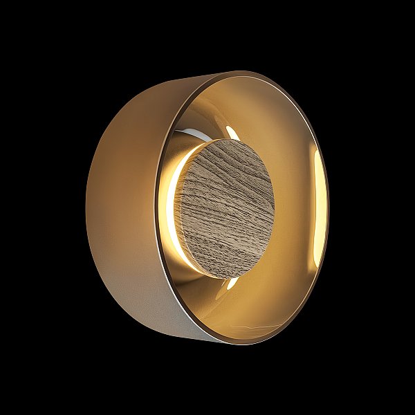 Настенный светильник Totem Loft It 10466W Smoke matte wood