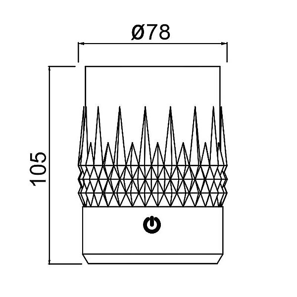 Стакан-светильник Mantra Lax 9086