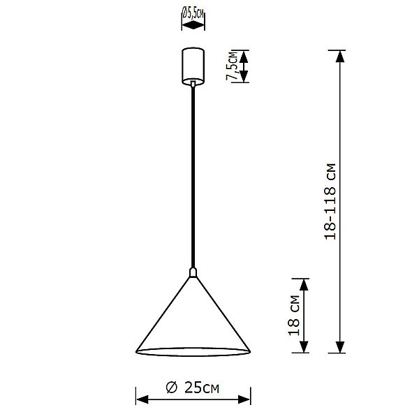 Светильник подвесной LightHall Vizor LH032061
