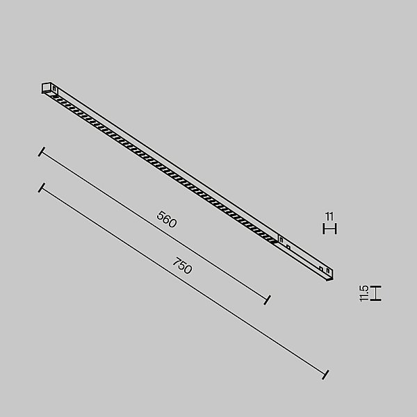 Трековый светильник Technical TR241-4-12WTW-DD2-B