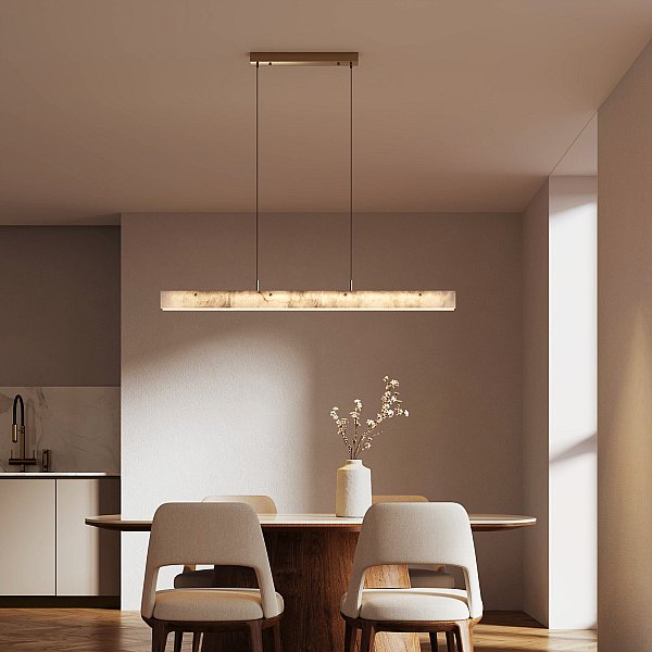 Подвесной светильник Alabaster Eurosvet 604053 LED латунь/ алебастр