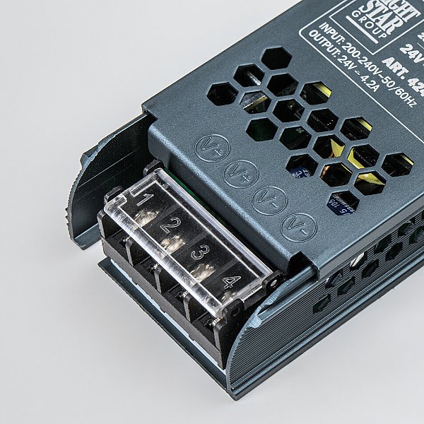 Тросовая система CORDA 5м и блок питания на 100W (max мощность ленты 18W/метр) Lightstar Corda 100CORDA5