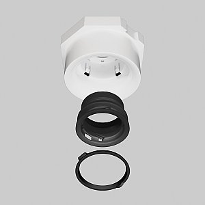 Рамка (светильник) скрытого монтажа лампочек и LED модулей MR16 в натяжной потолок Anello Lightstar 112007