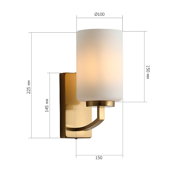Бра настенное Опал ST Luce SL1403.301.01