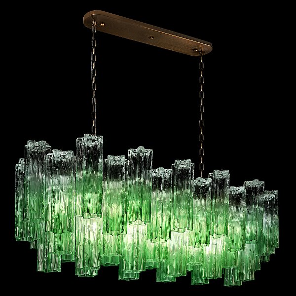 Подвесная люстра Murano Loft It 10580/1000R Clear green