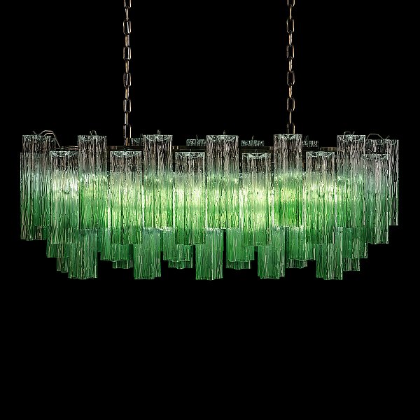 Подвесная люстра Murano Loft It 10580/1000R Clear green