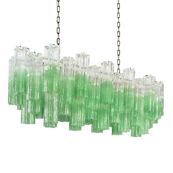 Подвесная люстра Murano Loft It 10580/1000R Clear green