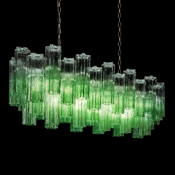 Подвесная люстра Murano Loft It 10580/1000R Clear green