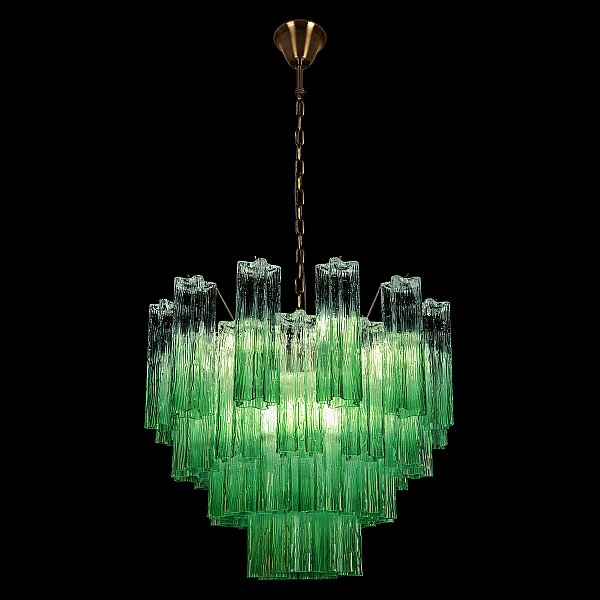Подвесная люстра Murano Loft It 10580/600 Clear green