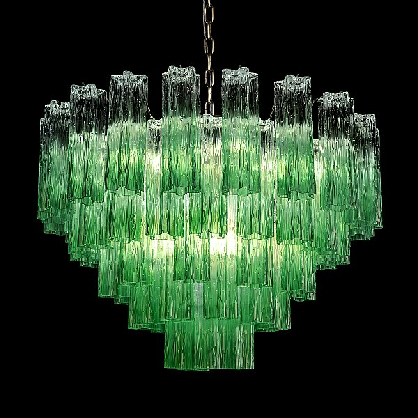 Подвесная люстра Murano Loft It 10580/800 Clear green
