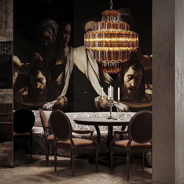 Подвесная люстра Celebration Loft It 10579/600 Amber