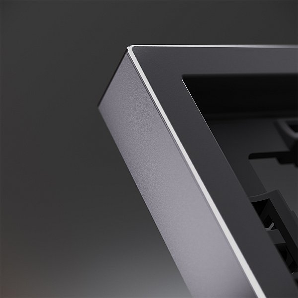 Рамка металлическая на 3 поста, S70 Metal (антрацит)