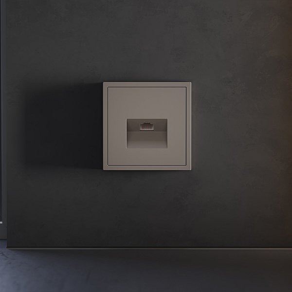 Накладка для розетки компьютерной RJ45 кат.6, S70 (капучино)