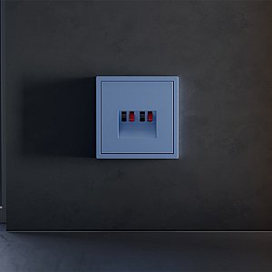 Накладка для розетки акустической 4-местной, S70 (деним)
