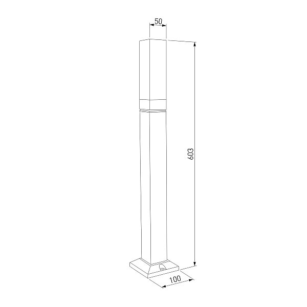 Наземный фонарь Techno Elektrostandard 1537 TECHNO LED 3000K чёрный