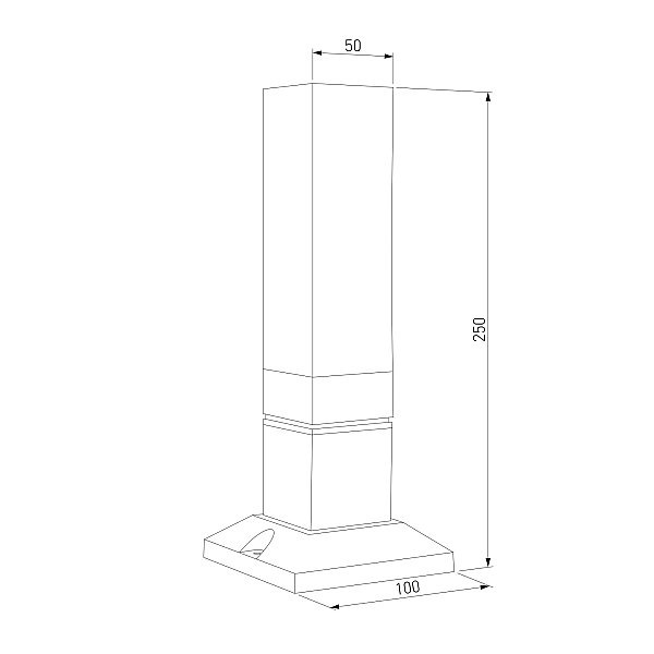 Наземный фонарь Techno Elektrostandard 1536 TECHNO LED 3000K чёрный