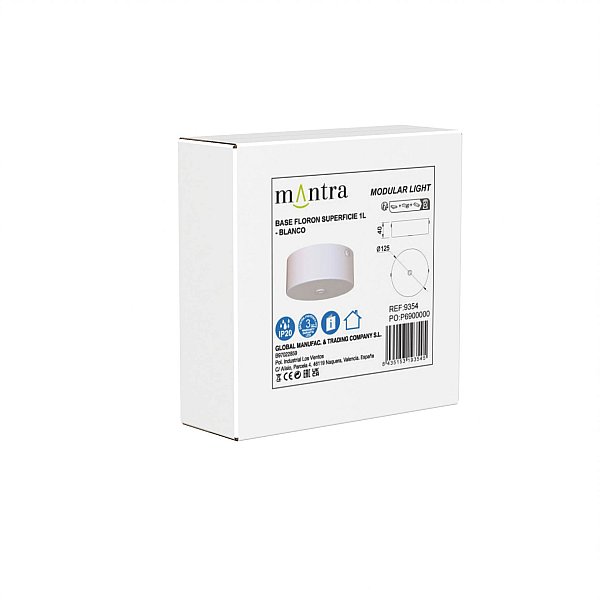 9354 Основание потолочное 1L MODULAR LIGHT FLORONES