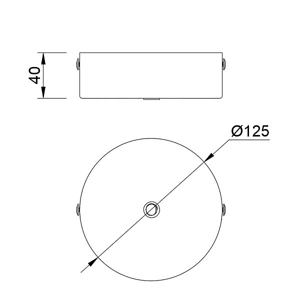 9356 Основание потолочное 1L MODULAR LIGHT FLORONES