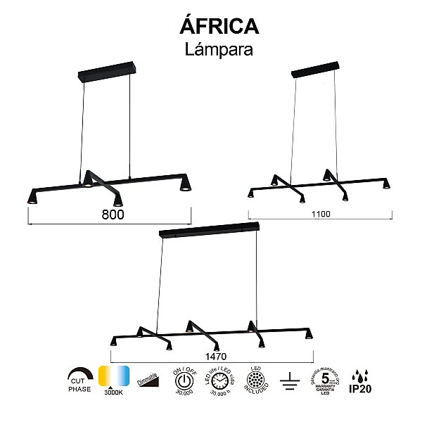 Подвесная люстра AFRICA Mantra 9410