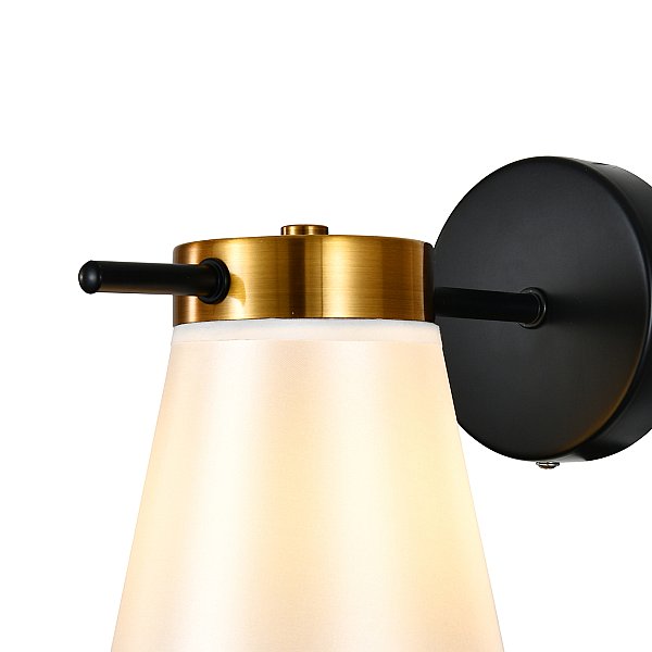 Бра настенное 120005/1W E14*40W Black/Gold Ambient Escada ES0000057