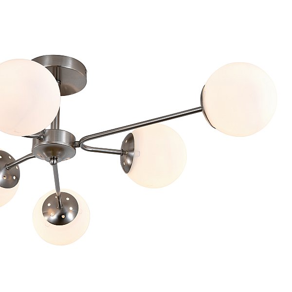 Потолочная люстра 150008/6R E27*60W Satin nickel Roshe Escada ES0000069