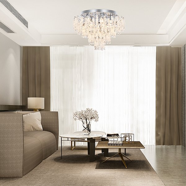 Потолочная люстра 140015/6C E27*60W Chrome Whisper Escada ES0000072