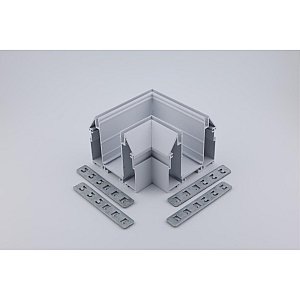 Трековый соединитель угловой плоский для натяжного потолка Magnetic track 220 Aployt APL.0284.10.04