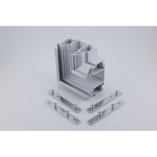 Трековый соединитель угловой плоский для натяжного потолка  Magnetic track 220 Aployt APL.0286.10.02