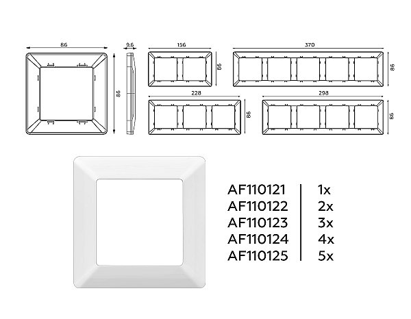 Рамка Ambrella Volt Line AF110125