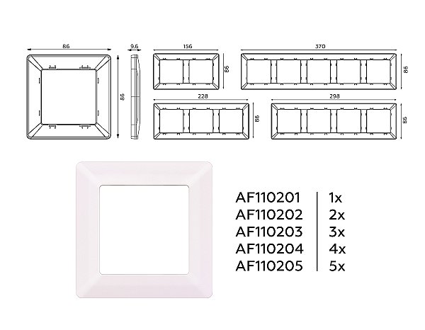 Рамка Ambrella Volt Line AF110205