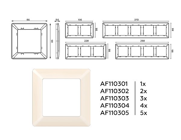Рамка Ambrella Volt Line AF110305